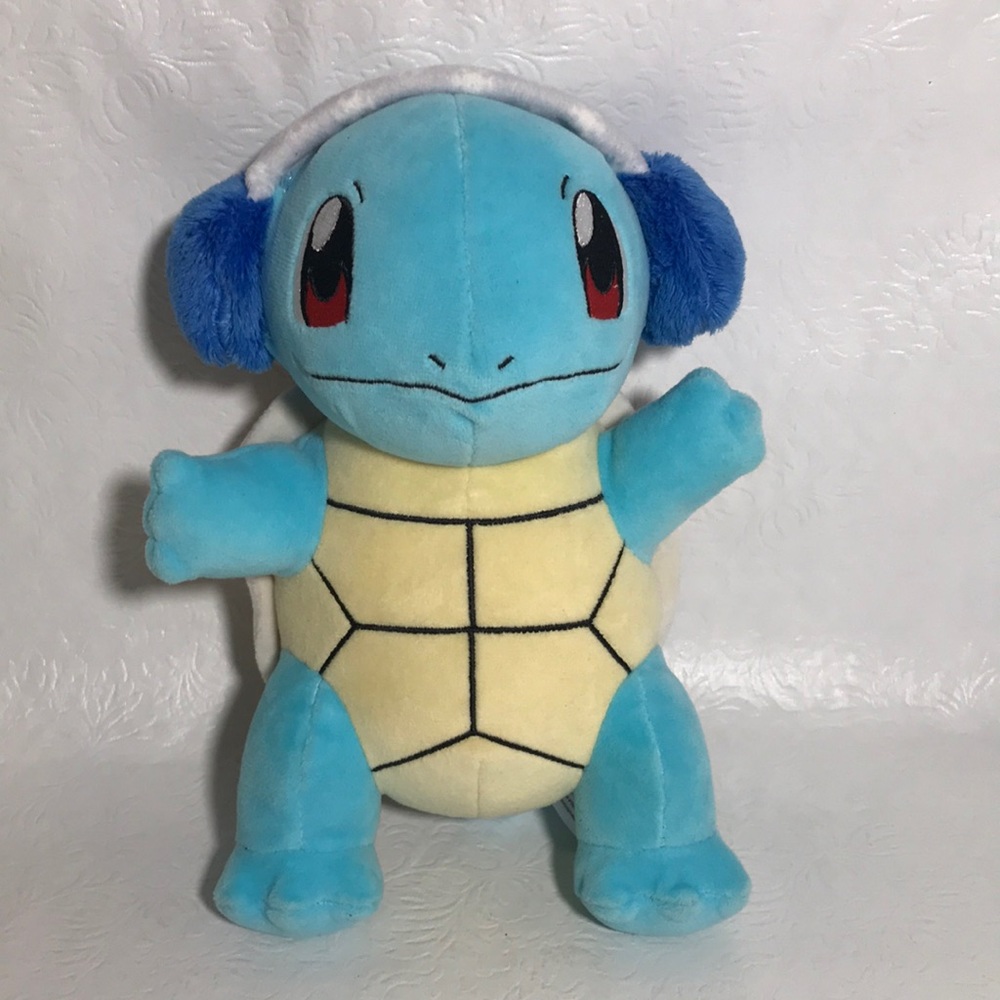 Pokemon Brand Plush Winter Squirtle with Ear Muffs Limited Edition 8” Plush Toy
